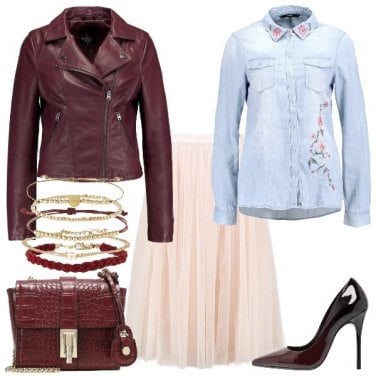 Outfit Jeans e tulle