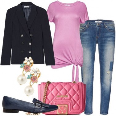 Outfit In doppiopetto blu