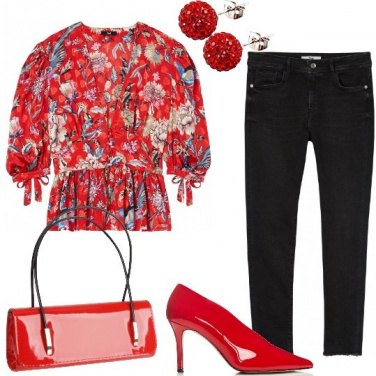 Outfit Amo il rosso