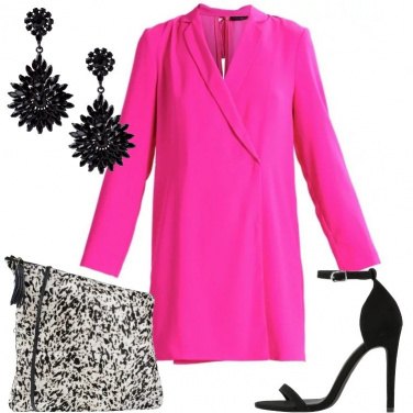 Outfit Maxi pochette in bianco e nero