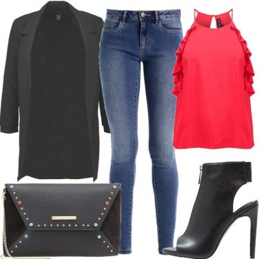 Outfit Top rosso