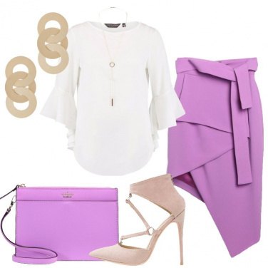 Outfit Asimmetrie sul tubino