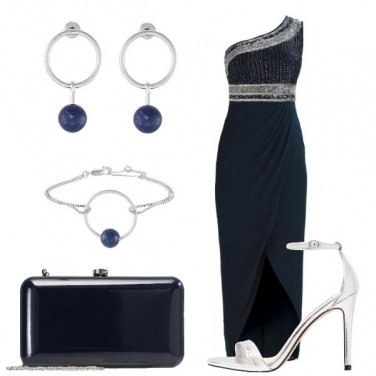 Outfit Blu e argento
