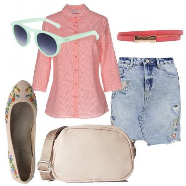 Outfit L\'occhiale verde acqua