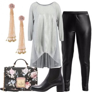 Outfit Borsa in fantasia floreale