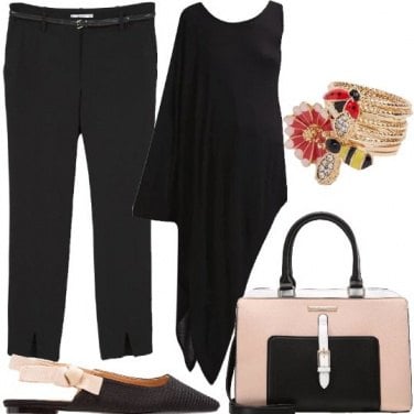 Outfit Tagli sartoriali sul nero