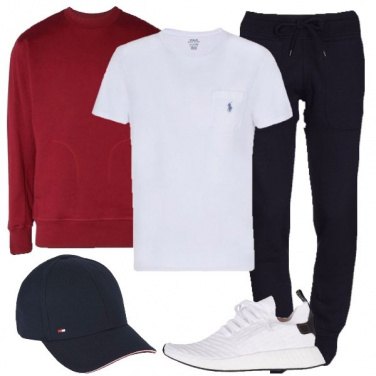 Outfit La felpa bordeaux