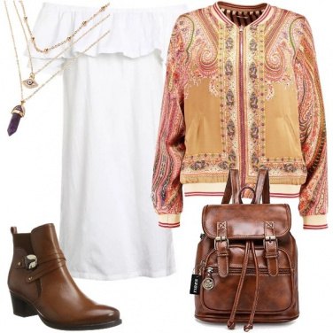 Outfit Vestitino e bomber