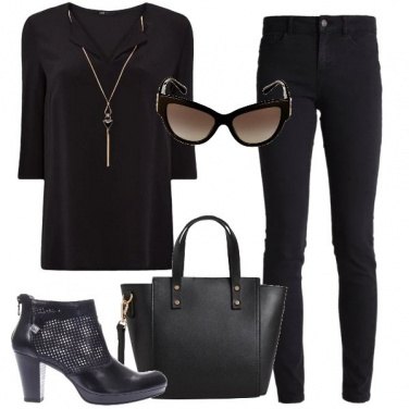 Outfit Nero dorato