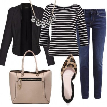 Outfit Righe ed un pizzico di animalier