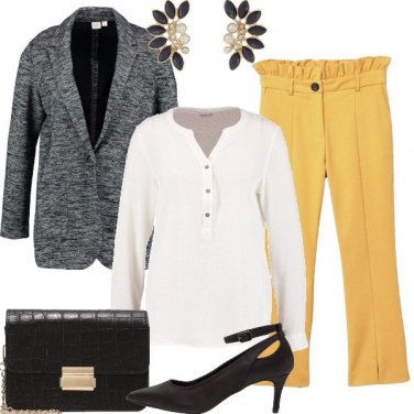 Outfit Mostarda e nero