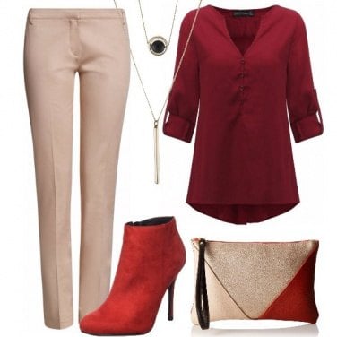 Outfit Tronchetto rosso