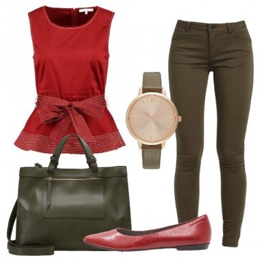 Outfit Con la ballerina rossa