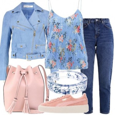 Outfit Giacca corta in similpelle