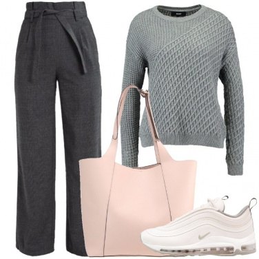 Outfit Il maglione grigio