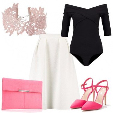 Outfit Particolari rosa