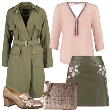 Outfit Trench in ufficio