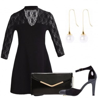 Outfit Pizzo nero