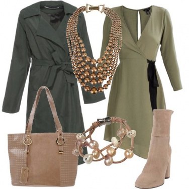 Outfit Un trench verde