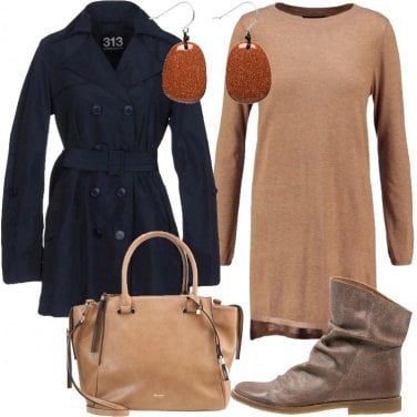 Outfit Trench e stivaletti