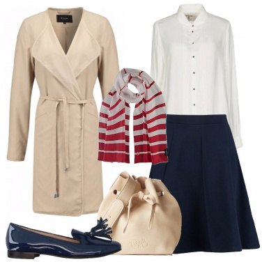 Outfit Trench in beige