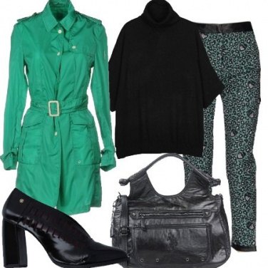 Outfit Colorata con il trench