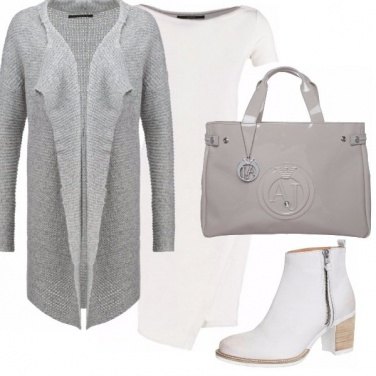 Outfit Minimal white and grey
