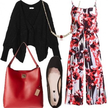 Outfit Jumpsuit e cardigan