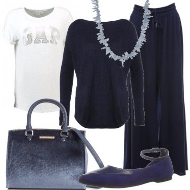 Outfit Comodi pantaloni palazzo