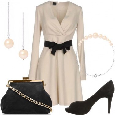 Outfit Perle e abito con fiocco