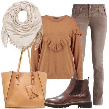 Outfit Nei toni del marrone