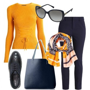 Outfit Giallo caldo per il giorno