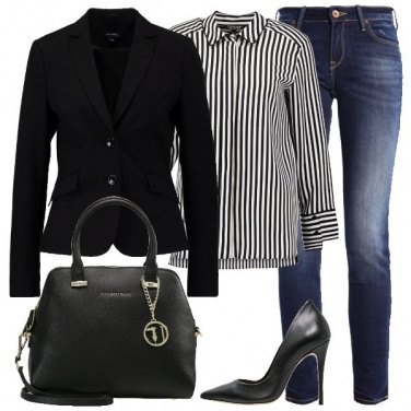 Outfit In giacca e jeans