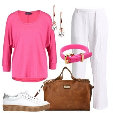 Outfit La maglietta rosa
