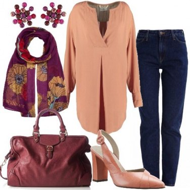 Outfit Blusa e jeans