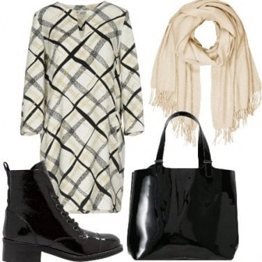 Outfit Geometrie sul vestito