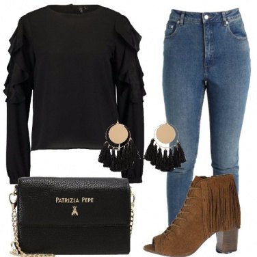 Outfit Il tronchetto con le frange