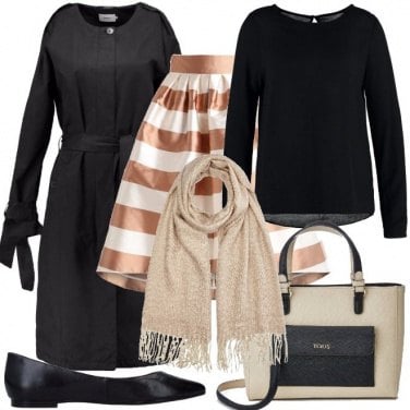 Outfit La gonna a righe