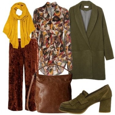 Outfit La stola gialla