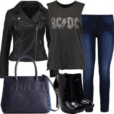 Outfit Rock con tacco