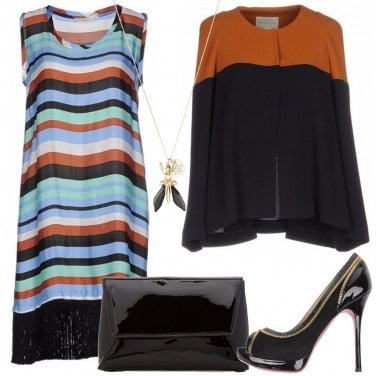 Outfit Righe chic
