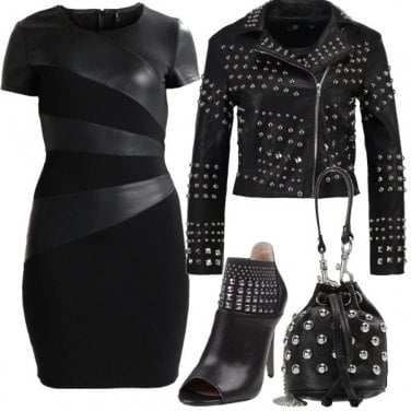 Outfit Borchie sul nero