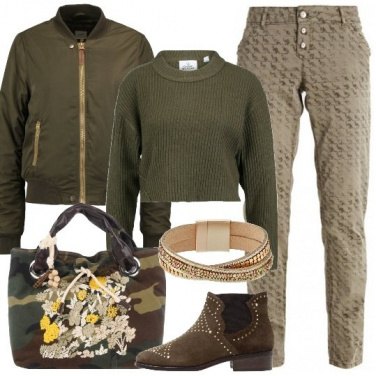 Outfit Comoda in verde