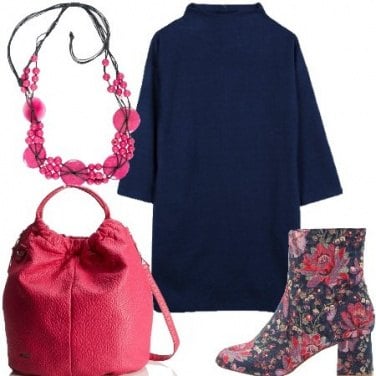 Outfit Lo stivaletto floreale