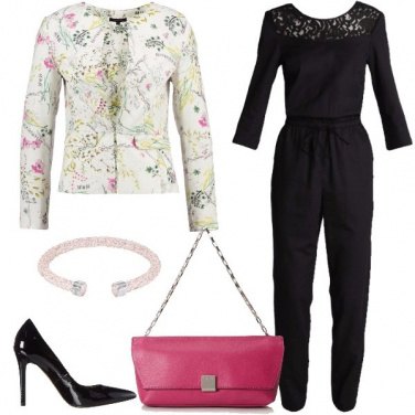 Outfit Il blazer di cotone a fiori