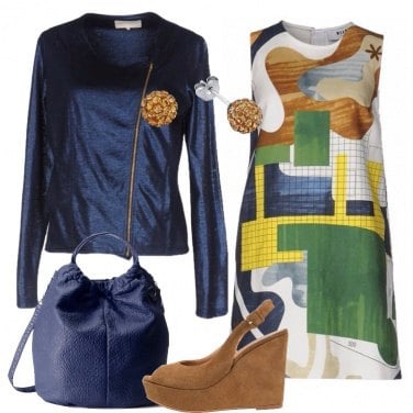 Outfit il vestito a trapezio