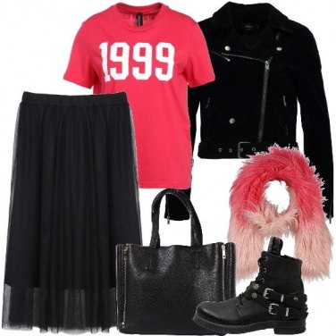 Outfit Rosa rock