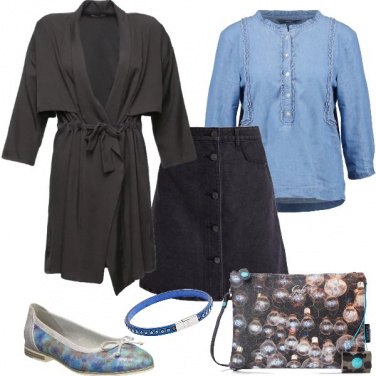 Outfit La gonna di jeans