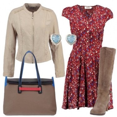 Outfit Mini abito a fantasia