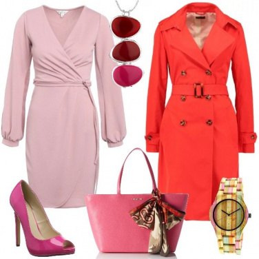Outfit Il rosa e il rosso